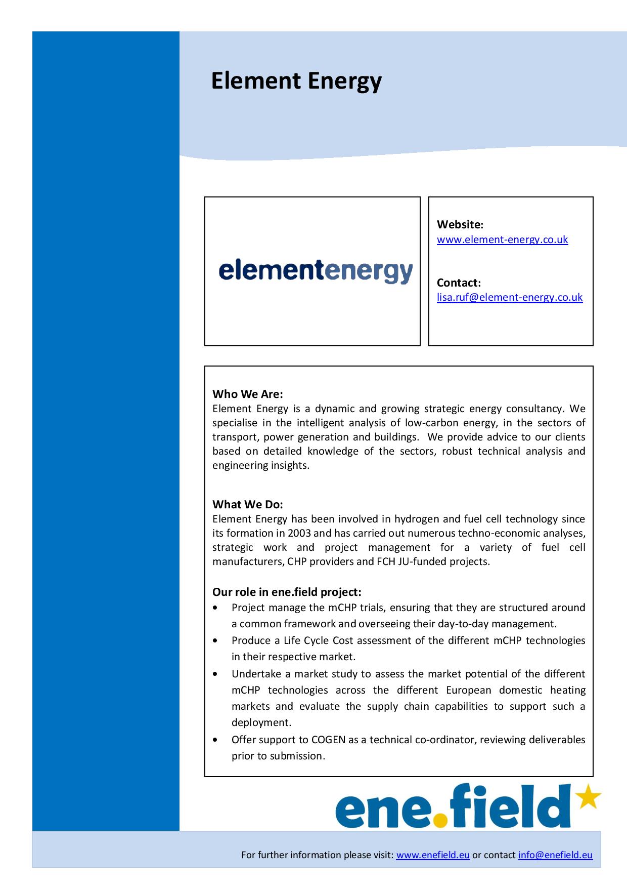 ene.field » factsheetElement Energy